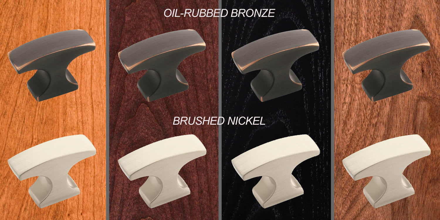 Horizon Media Consoles - Hardware Options - Oil Rubbed Bronze and Nickel